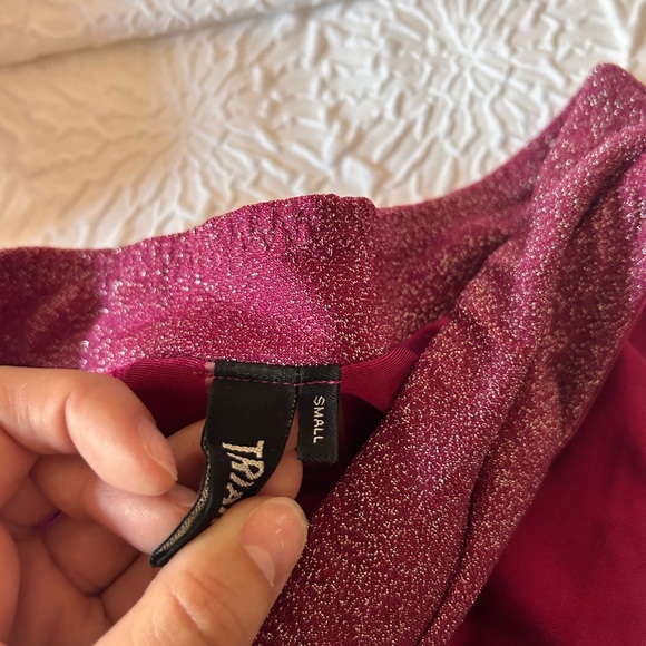 Maroon Sparkle Bikini - Picture 2 of 3